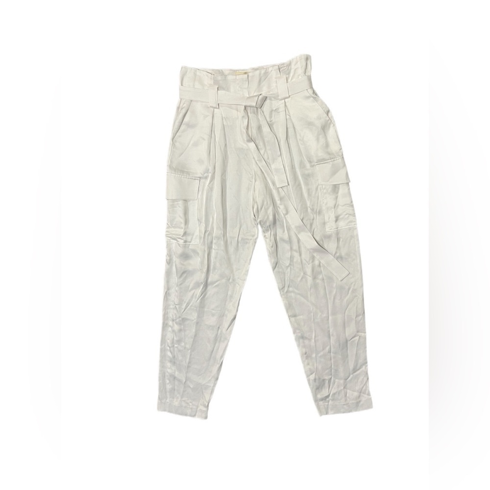 L’AGENCE White Belted Cargo Pants Size 4 NWT - Picture 2 of 6